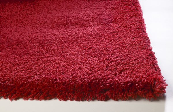 KAS Bliss 1564 Red Shag Area Rug Supply