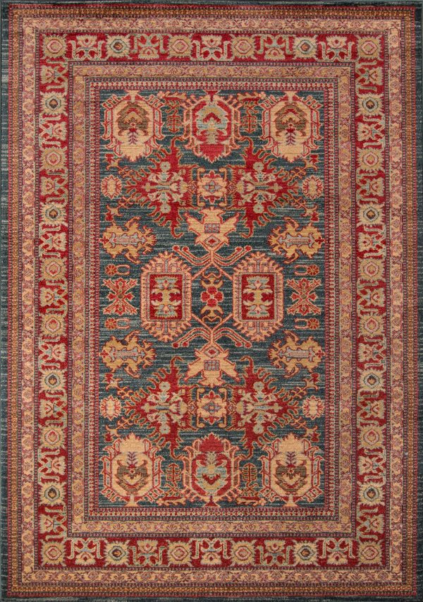 Momeni Ghazni GZ-01 Blue Area Rug For Cheap