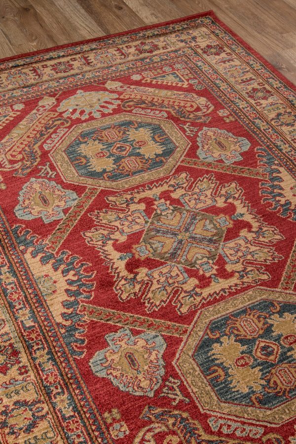 Momeni Ghazni GZ-02 Red Area Rug For Sale