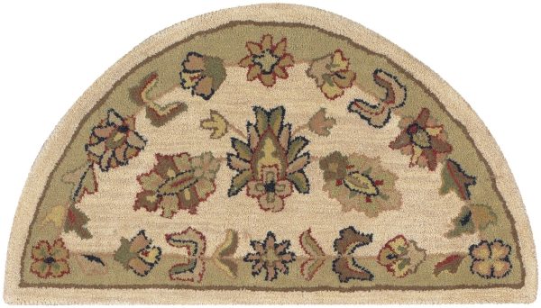 LR Resources Shapes 10579 Ivory Light Green Area Rug For Sale