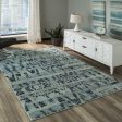 Momeni Casa CAS-4 Ocean Blue Area Rug Cheap