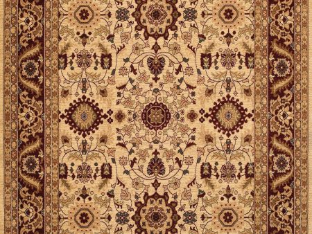 Couristan Anatolia Antique Kashan Cream Red Area Rug Cheap