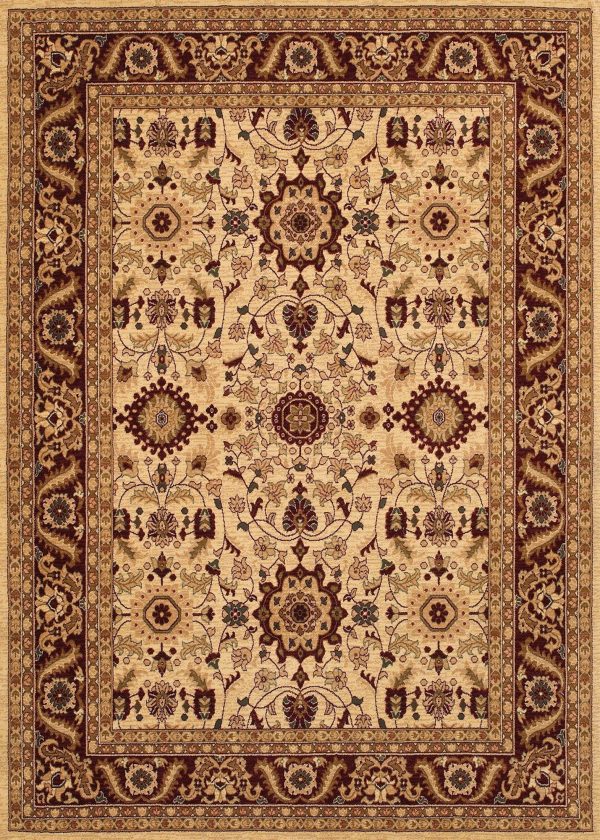 Couristan Anatolia Antique Kashan Cream Red Area Rug Cheap