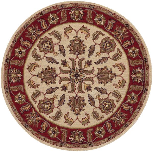 LR Resources Shapes 10561 Ivory Red Area Rug Supply