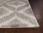 KAS Home 1017 Silver Grey Mirage Area Rug by Bob Mackie on Sale