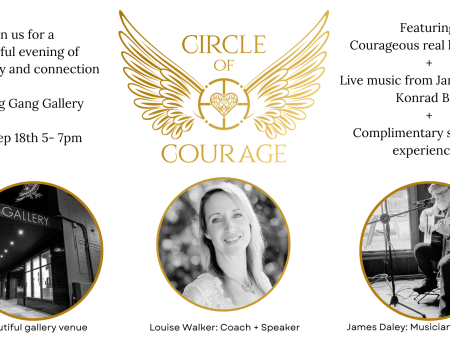 Circle of Courage Mon Sep 18th at Gang Gang Gallery, Blue Mountains 5 - 7pm For Cheap