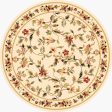 KAS Cambridge 7331 Ivory Floral Vine Area Rug For Cheap