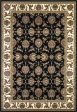 KAS Cambridge 7313 Black Ivory Kashan Area Rug For Cheap