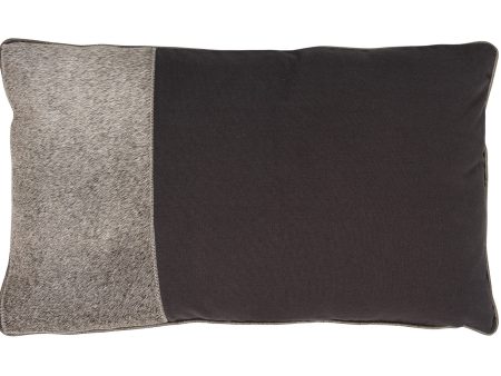 Auskin Luxury Skins Cushion Cow Square 50cm Dusk Pewter For Cheap