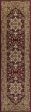 KAS Cambridge 7326 Red Beige Kashan Medallion Area Rug Hot on Sale