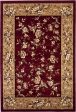 KAS Cambridge 7337 Red Beige Floral Delight Area Rug For Discount