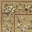 KAS Cambridge 7338 Beige Floral Delight Area Rug Cheap