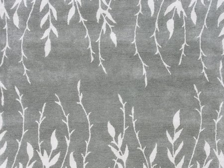 KAS Home 1005 Silver Tranquility Area Rug by Bob Mackie Online now