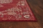 KAS Home Vintage 1300 Burnt Red Medallia Area Rug by Bob Mackie Online Sale