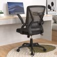 Mesh Office Chair Ergonomic Mid Back Swivel Black Mesh Desk Chair Flip Up Online now