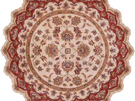 LR Resources Shapes 10757 Ivory Red Area Rug Discount