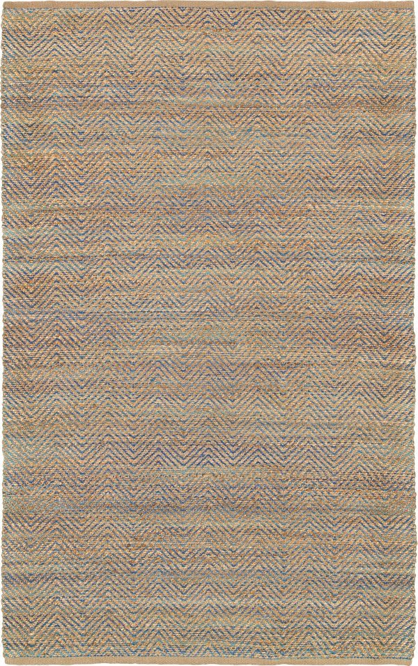 LR Resources Natural Fiber 03322 Blue Area Rug Sale