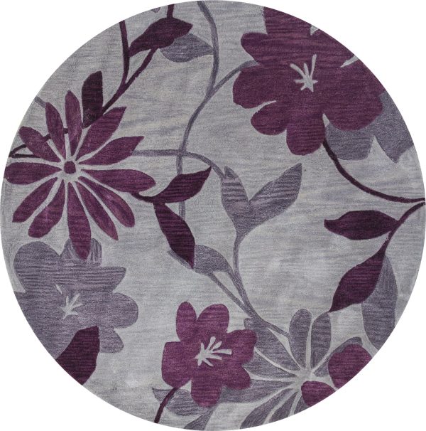 KAS Bali 2861 Grey Plum Elegance Area Rug Fashion