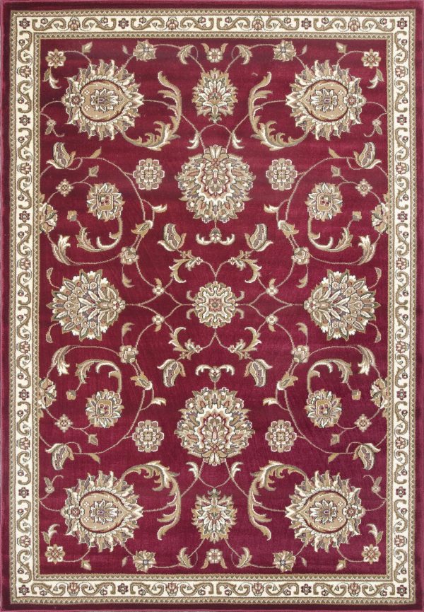 KAS Cambridge 7355 Red Allover Mahal Area Rug Online Sale