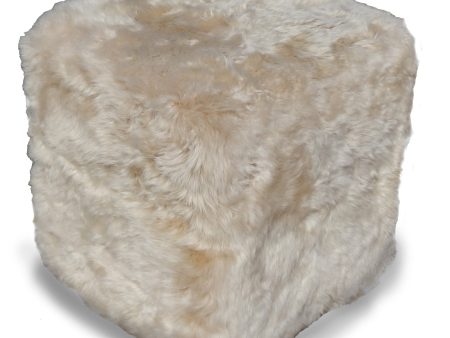 Auskin Luxury Skins Cushion Long Wool Cube Linen Online