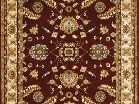 Couristan Anatolia Floral Heriz Red Cream Area Rug Fashion