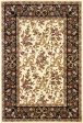 KAS Cambridge 7310 Ivory Black Floral Ribbons Area Rug Hot on Sale