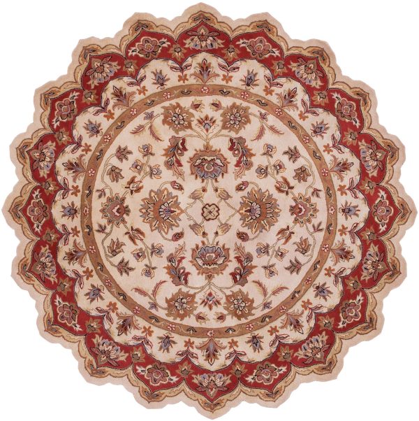 LR Resources Shapes 10757 Ivory Red Area Rug Discount