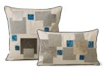 Auskin Luxury Skins Cushion Cow Mosaic Blue Online Sale