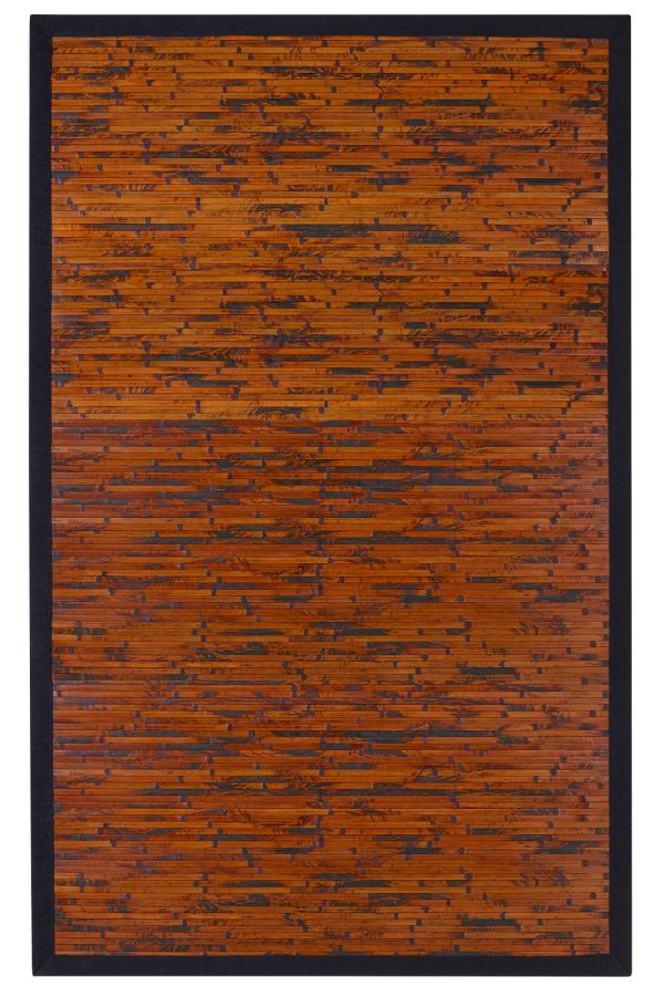 JazzyFloors Bamboo 0085 Cobblestone Mahogany Area Rug on Sale