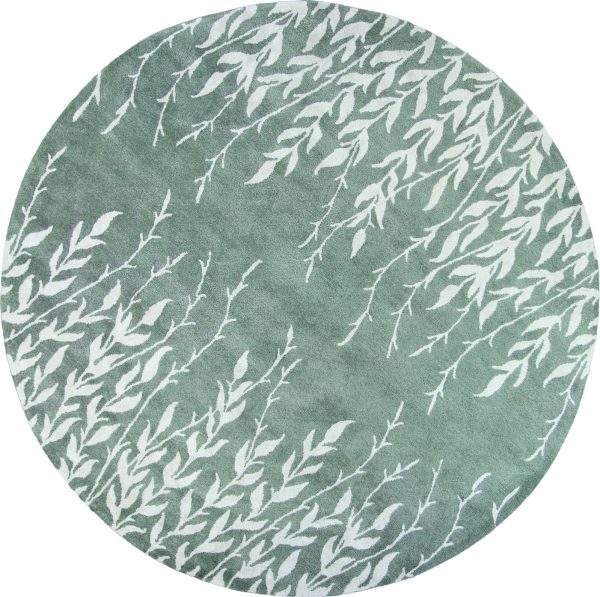 KAS Home 1005 Silver Tranquility Area Rug by Bob Mackie Online now