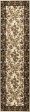 KAS Cambridge 7310 Ivory Black Floral Ribbons Area Rug Hot on Sale