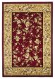 KAS Cambridge 7337 Red Beige Floral Delight Area Rug For Discount