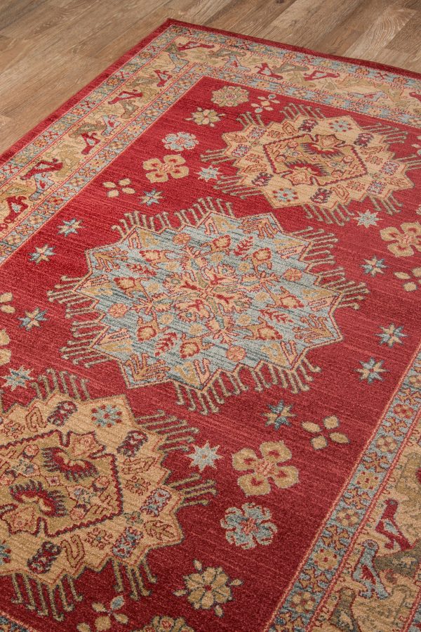 Momeni Ghazni GZ-03 Red Area Rug Supply