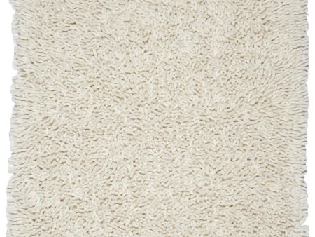 JazzyFloors Silky Shag 0651 Ivory Area Rug Hot on Sale