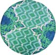 KAS Home 1007 Blue Green Opulence Area Rug by Bob Mackie For Sale