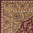 KAS Cambridge 7326 Red Beige Kashan Medallion Area Rug Hot on Sale