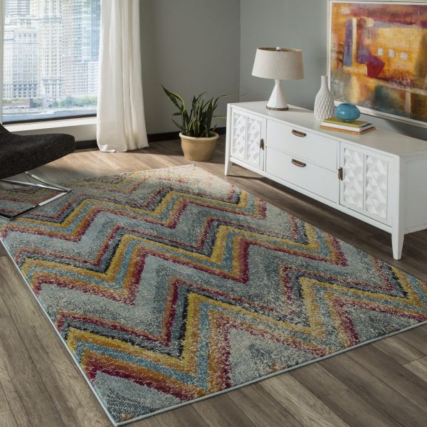 Momeni Casa CAS-7 Ocean Blue Area Rug Online Sale