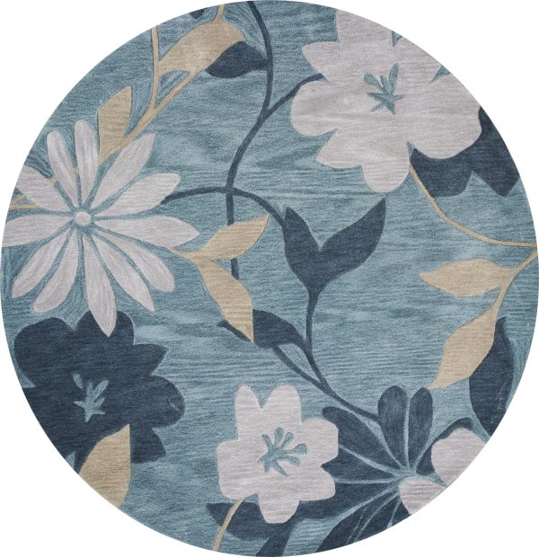 KAS Bali 2870 Seafoam  Grey Elegance Area Rug Cheap