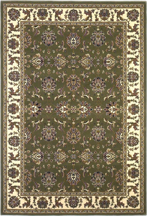 KAS Cambridge 7314 Green Ivory Kashan Area Rug Online Hot Sale