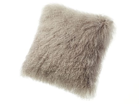 Auskin Luxury Skins Tibetan Sheepskin Cushion Dune Fashion