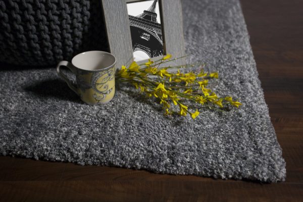 KAS Bliss 1585 Grey Heather Shag Area Rug Cheap