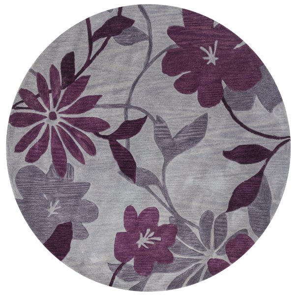 KAS Bali 2861 Grey Plum Elegance Area Rug Fashion