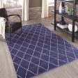 Momeni Atlas ATL-5 Navy Area Rug Hot on Sale