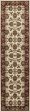 KAS Cambridge 7312 Ivory Red Kashan Area Rug Discount