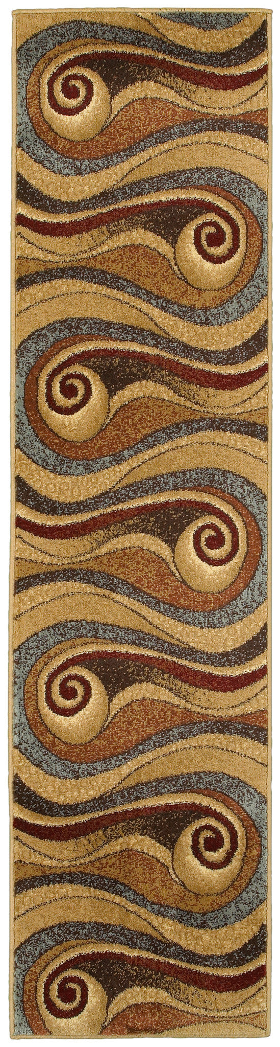 LR Resources Adana 80241 Brown Blue Area Rug For Sale