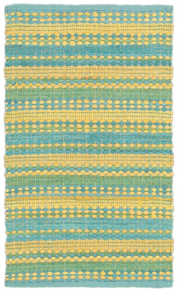 LR Resources Altair 03349 Blue Yellow Area Rug Fashion