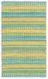 LR Resources Altair 03349 Blue Yellow Area Rug Fashion