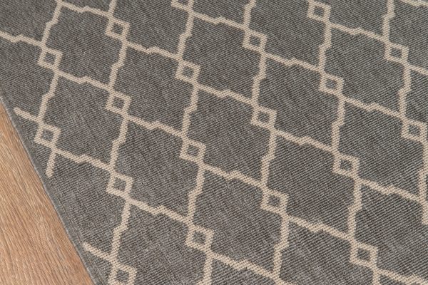 Momeni Baja BAJ-2 Grey Area Rug For Sale