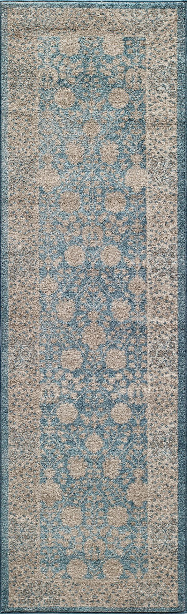 Momeni Kerman KE-01 Blue Area Rug Hot on Sale