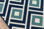 Momeni Baja BAJ-7 Blue Area Rug Fashion